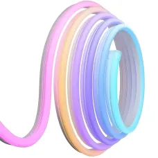 Гибкая светодиодная неоновая лента RGB 2м Wi-Fi Music Sync 12–24В, с пультом, приложением, диммером, силиконовая, 84 LED, IP67