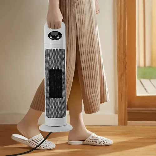 Підлоговий кулер-вентилятор Germatic Air Max 2в1 (BFX-768-1668), тепловентилятор зима-літо, 2000 Вт, з LED-дисплеєм і пультом - фото 2