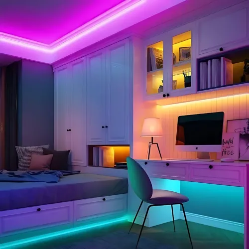 Розумна гнучка неонова стрічка 5 м RGB Smart LED Neon від USB — керування з телефона (Bluetooth), пульт, 200 режимів, IP67 - фото 8