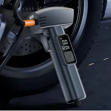 Портативний акумуляторний компресор SW-201 (7.4V, 20 л/хв, 150 PSI, 4000 мА·год) з цифровим дисплеєм і LED-підсвіткою