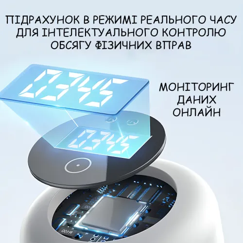 Тренажер для віджимань з таймером DK-01, універсальна дошка для віджимань 3 в 1, платформа для фітнесу/преса з підсвіткою - фото 7