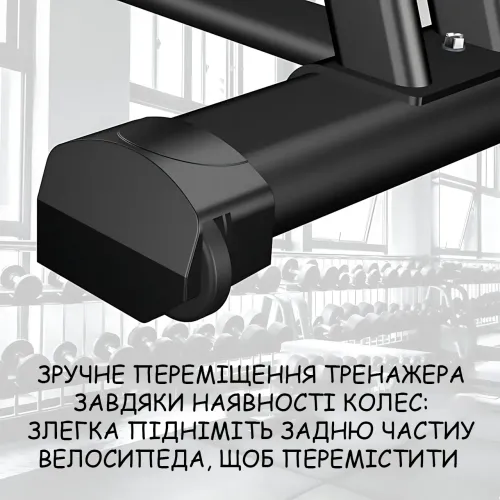 Велотренажёр Vel-01 механический до 150 кг, регулировка сиденья и руля, 15 кг маховик, измерение пульса - фото 7
