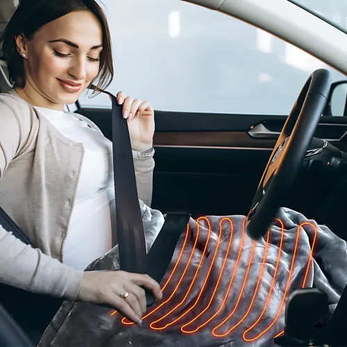 Автомобільне електропростирадло MA703, 12 В, 60 Вт, 9 режимів і 9 таймерів, захист від перегрівання, фліс, 160×150 см - фото 9