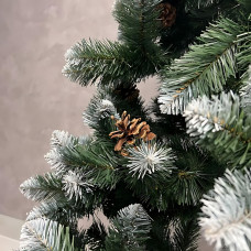 Штучна ялинка з ПВХ з шишками Elite Tree, гіпоалергенна, вогнестійка, українського виробництва