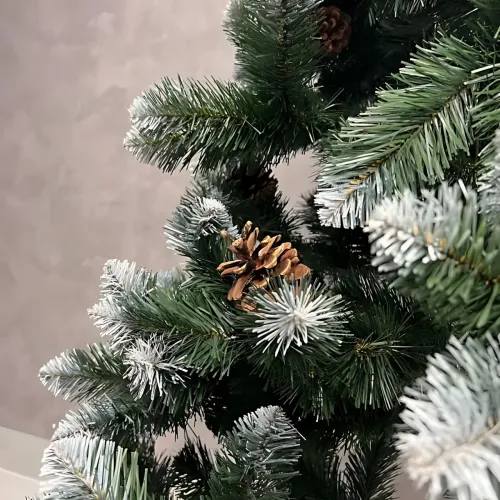 Штучна ялинка з ПВХ з шишками Elite Tree, гіпоалергенна, вогнестійка, українського виробництва - фото 7