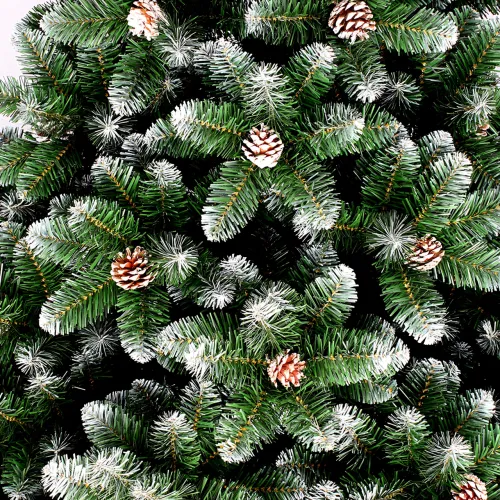 Штучна ялинка з ПВХ з шишками Elite Tree, гіпоалергенна, вогнестійка, українського виробництва, 2.5 м 1.8 - фото 6