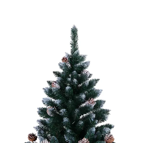 Штучна ялинка з ПВХ з шишками Elite Tree, гіпоалергенна, вогнестійка, українського виробництва, 2.5 м 2 - фото 4