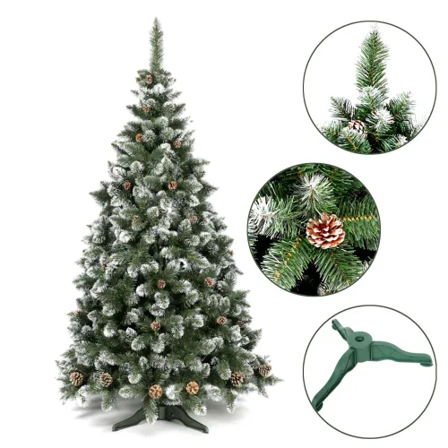 Штучна ялинка з ПВХ з шишками Elite Tree, гіпоалергенна, вогнестійка, українського виробництва, 2.5 м 2
