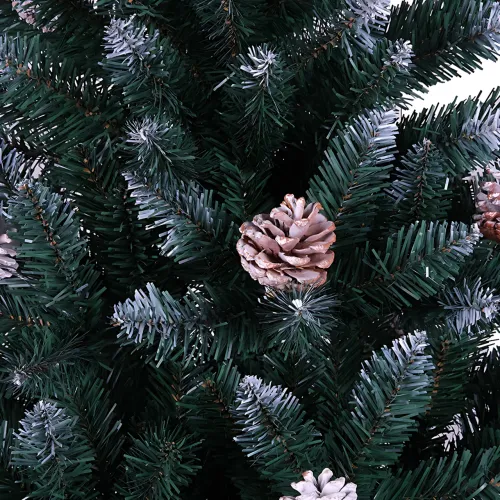 Штучна ялинка з ПВХ з шишками Elite Tree, гіпоалергенна, вогнестійка, українського виробництва, 2.5 м 4 - фото 5