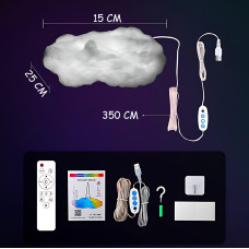 Світильник-обладнання DIY Cloud Atmosphere Light MA704, підвісний led-світильник з RGB-підсвіткою, пультом ду, Bluetooth