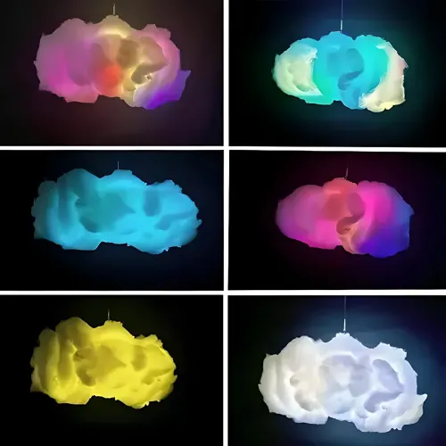 Світильник-обладнання DIY Cloud Atmosphere Light MA704, підвісний led-світильник з RGB-підсвіткою, пультом ду, Bluetooth - фото 6