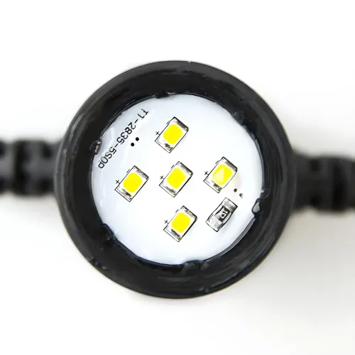 Гірлянда світлодіодна вулична «Шар різнобарвний» SFK-47, 220 В, 10 куль, LED, IP44, мультиколор, пластикові кулі - фото 3