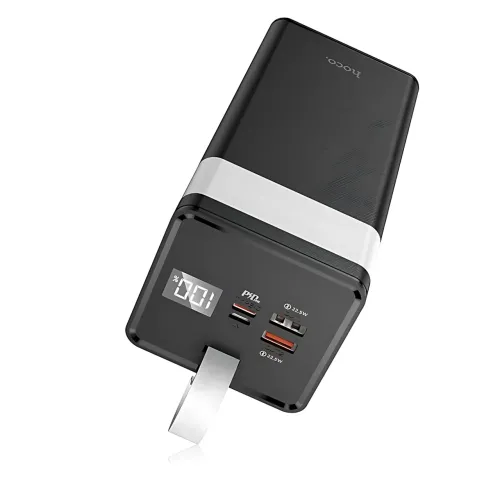Power Bank Hoco J86A Powermaster 50000 mAh 22.5 W, павербанк з LED-дисплеєм, ліхтариком, швидким заряджанням PD20W/QC3.0, 2×USB, T - фото 3
