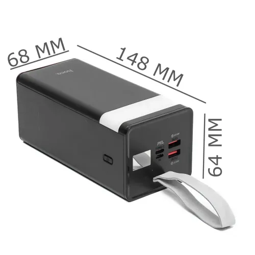 Power Bank Hoco J86A Powermaster 50000 mAh 22.5 W, павербанк з LED-дисплеєм, ліхтариком, швидким заряджанням PD20W/QC3.0, 2×USB, T - фото 9