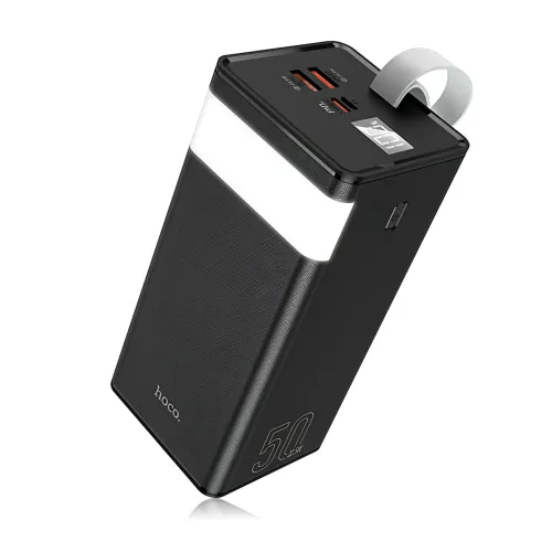 Power Bank Hoco J86A Powermaster 50000 mAh 22.5W, пауэрбанк с LED-дисплеем, фонариком, быстрой зарядкой PD20W/QC3.0, 2×USB, Type-С - фото 2