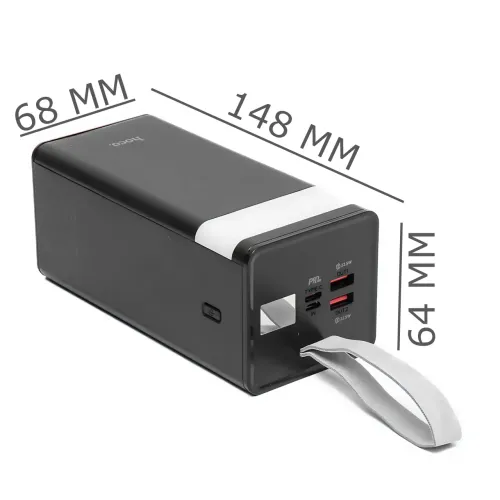 Power Bank Hoco J86A Powermaster 50000 mAh 22.5W, пауэрбанк с LED-дисплеем, фонариком, быстрой зарядкой PD20W/QC3.0, 2×USB, Type-С - фото 9