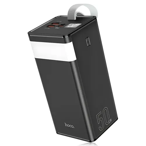 Power Bank Hoco J86A Powermaster 50000 mAh 22.5W, пауэрбанк с LED-дисплеем, фонариком, быстрой зарядкой PD20W/QC3.0, 2×USB, Type-С - фото 5