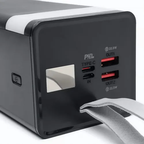 Power Bank Hoco J86A Powermaster 50000 mAh 22.5W, пауэрбанк с LED-дисплеем, фонариком, быстрой зарядкой PD20W/QC3.0, 2×USB, Type-С - фото 6