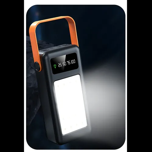 Power Bank 50000 mAh YM-643CX, зовнішній акум з ліхтариком, 4 USB, дисплей, універсальне заряджання, MicroUSB/Type-C/Lightning - фото 8