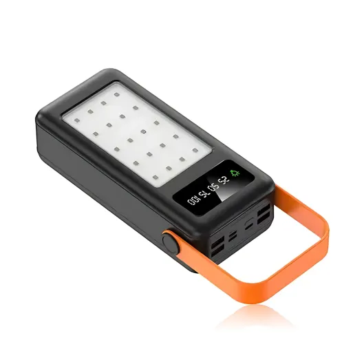 Power Bank 50000 mAh YM-643CX, зовнішній акум з ліхтариком, 4 USB, дисплей, універсальне заряджання, MicroUSB/Type-C/Lightning - фото 2