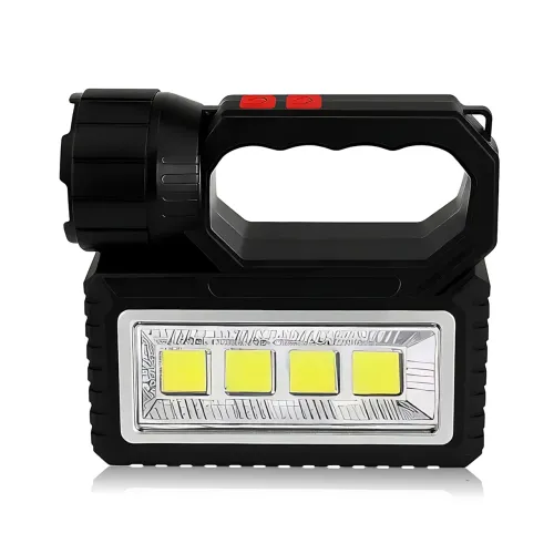 Сонячна зарядна станція OK-718S-B 10W, LED-ліхтар, 3 лампочки, COB-підсвітка, PowerBank, заряджання від сонця та 220 В - фото 2