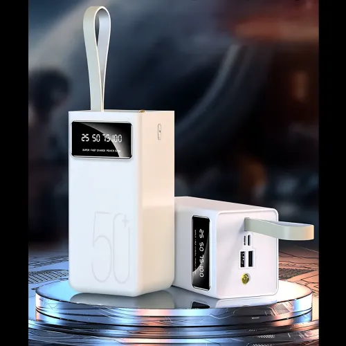 Power Bank Viaking YM-511 Quick Charging 50000 mAh 10.5W, пауэрбанк с LED-индикатором, фонариком, быстрой зарядкой, typeC + 2 USB - фото 8