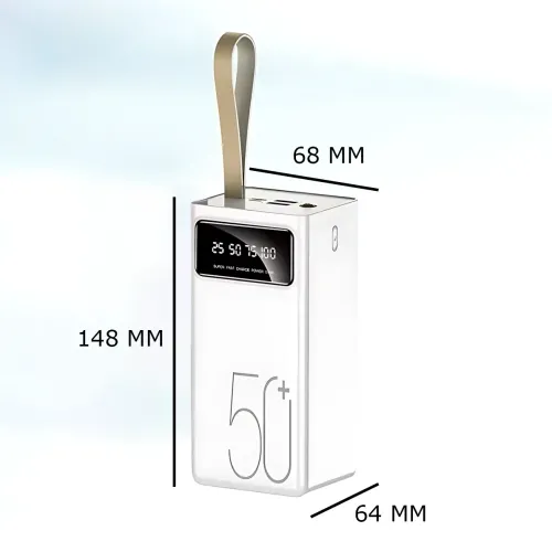 Power Bank Viaking YM-511 Quick Charging 50000 mAh 10.5W, пауэрбанк с LED-индикатором, фонариком, быстрой зарядкой, typeC + 2 USB - фото 9