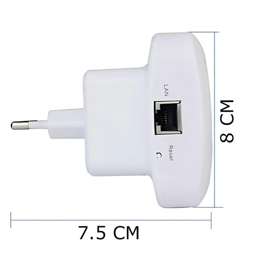 Усилитель WiFi MA706 до 300 Мбит/с, 2.4 GHz, в розетку, репитер 802.11 b/g/n, расширитель покрытия WLAN, WPS, защита WPA/WP - фото 7