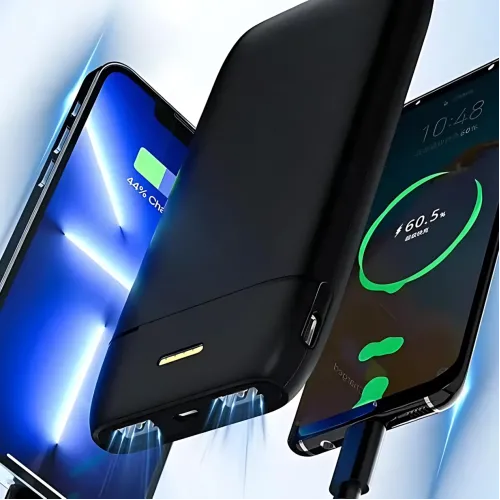 Повербанк Lenyes PX167 10000 mAh, зовнішній акумулятор, 2 USB, 5V/2.1A, LED-індикатор, Li-Ion акумулятор, чорний - фото 6