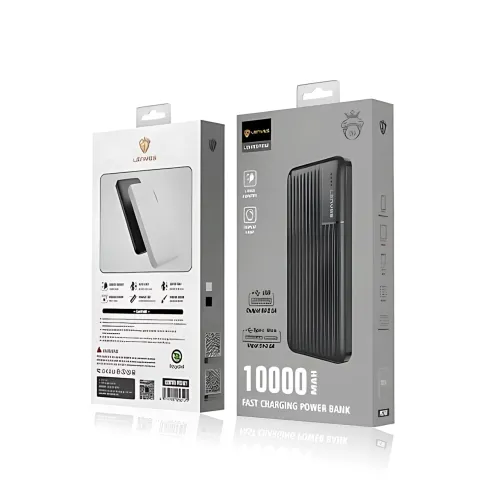 Зовнішній акумулятор Power Bank 10000 mAh Lenyes PX161, USB, 10,5 Вт, LED-індикатори, Lightning, Li-ion, чорний - фото 9