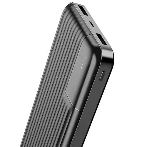 Зовнішній акумулятор Power Bank 10000 mAh Lenyes PX161, USB, 10,5 Вт, LED-індикатори, Lightning, Li-ion, чорний - фото 6
