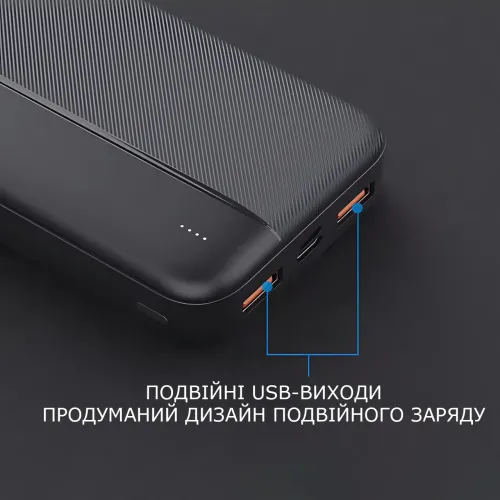 Power Bank LENYES PX163 10000 mAh з LED-індикацією, 2 USB, універсальною зарядкою - фото 6