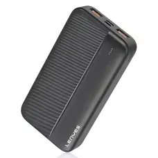 Power Bank LENYES PX163 10000 mAh с LED-индикацией, 2USB, универсальной зарядкой