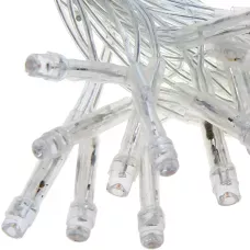 Гирлянда-штора XMAS 300 LED W-9, 3×3 м, холодный белый свет, медная проволока, ретро стиль, 220В, соединяемая, внутренняя, водопад
