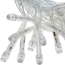 Гірлянда-штора XMAS 300 LED W-9, 3×3 м, тепле біле світло, мідний дріт, ретростиль, 220 В, з'єднується, внутрішня, водоспад