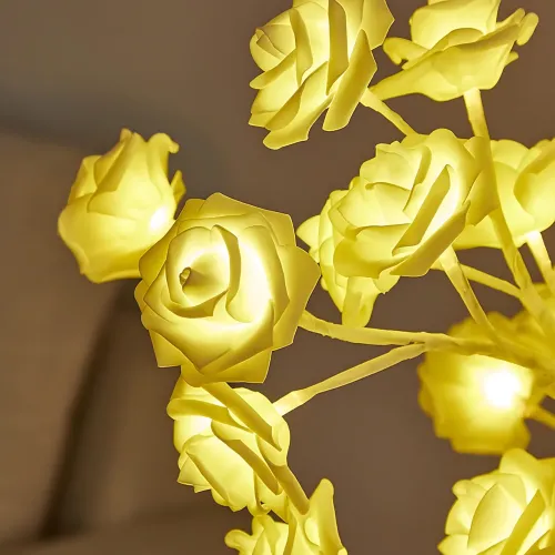 Настольная LED-лампа «Дерево Белая Роза» NNG-04 — 24 LED, теплый свет, гибкие ветви, металл, 220V, 50.8×26 см - фото 3