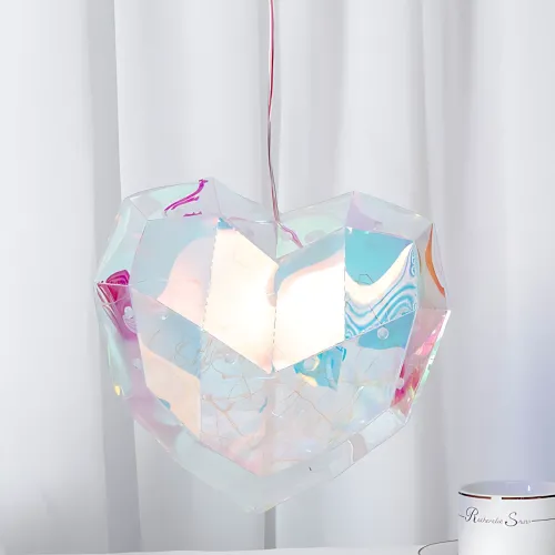 Ночник 3D Сердце ART-0633 с голографическим эффектом, Multi-подсветкой, кнопкой включения, питанием от AAA и USB - фото 2