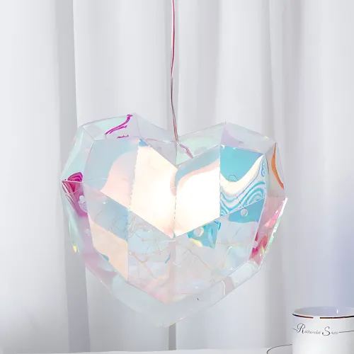 Ночник 3D Сердце ART-0633 с голографическим эффектом, Multi-подсветкой, кнопкой включения, питанием от AAA и USB - фото 2