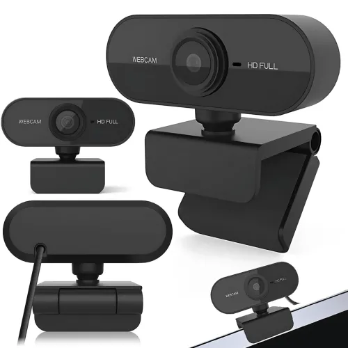 Вебкамера WEB Camera USB05 Full HD 1080p з мікрофоном, шумозаглушенням, USB 2.0/3.0, кут 90°, кабель 5 м, для ПК, ноутбука