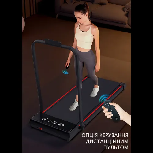 Складана бігова доріжка YXT003 3-в-1 Walking Pad, до 150 кг, 10 км/год, з пультом, LED-дисплеєм, зона бігу 107×40 см - фото 7