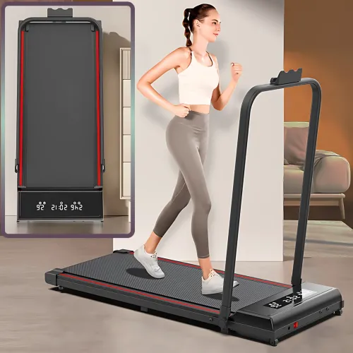 Складана бігова доріжка YXT003 3-в-1 Walking Pad, до 150 кг, 10 км/год, з пультом, LED-дисплеєм, зона бігу 107×40 см