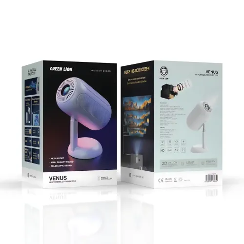 Портативний проєктор TS-6 4K, Android 13, 240 ANSI, Full HD 1080p, підтримка 4K, Wi-Fi/кабельне під'єднання, HIFI-звук, 1+8 ГБ - фото 9