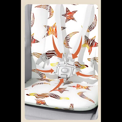 Стільчик для годування BabyChair Z901 2-в-1: шезлонг, 4 положення спинки, 5 рівнів висоти, колеса, знімний стіл - фото 5
