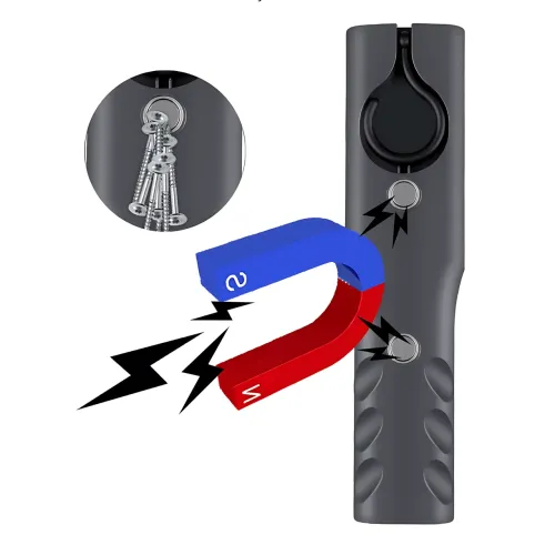 Ліхтарик світлодіодний TORCH ZJ-1258 з магнітом і гаком, 1000 лм, COB LED, USB-зарядка, 5 режимів, вбудований акумулятор, чорний - фото 5