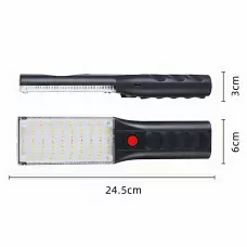 Фонарик светодиодный TORCH ZJ-1258 с магнитом и крюком, 1000 лм, COB LED, USB-зарядка, 5 режимов, встроенный аккумулятор, черный