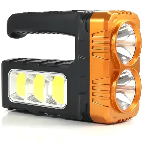 Ліхтарик акумуляторний TORCH BL-7702B-COB із сонячною панеллю, USB-зарядкою і Power Bank, 1000 лм, 2 режими, бічна COB-лампа - фото 8