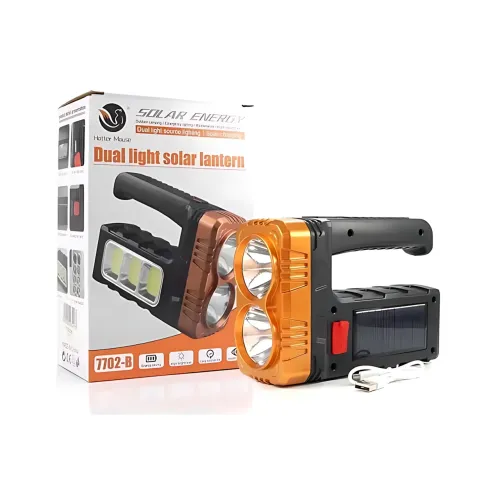 Ліхтарик акумуляторний TORCH BL-7702B-COB із сонячною панеллю, USB-зарядкою і Power Bank, 1000 лм, 2 режими, бічна COB-лампа - фото 9
