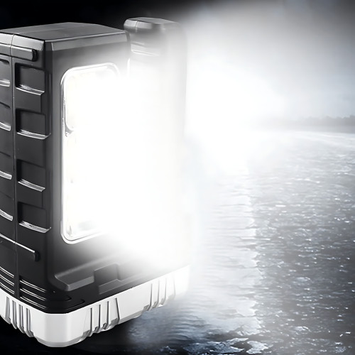 Фонарик аккумуляторный TORCH BL-7702B-COB с солнечной панелью, USB-зарядкой и Power Bank, 1000 лм, 2 режима, боковая COB-лампа - фото 10