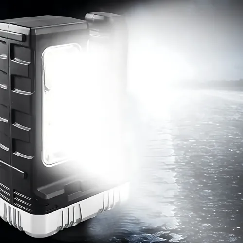 Ліхтарик акумуляторний TORCH BL-7702B-COB із сонячною панеллю, USB-зарядкою і Power Bank, 1000 лм, 2 режими, бічна COB-лампа - фото 10