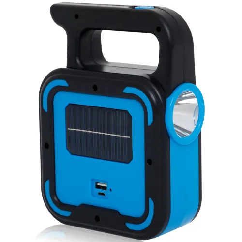 Аккумуляторный фонарь Bailong BL-925 Torch + Solar, COB+LED, Power Bank, солнечная панель, USB, влагозащищённый Черно-зеленый - фото 3